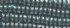 10 4.5mm Silver Rondelles with Teal Rhinestones